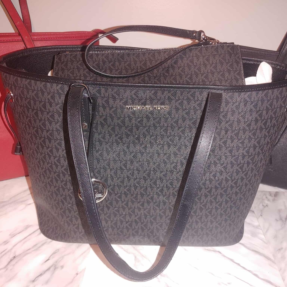 Michael Kors Black Monogram Tote